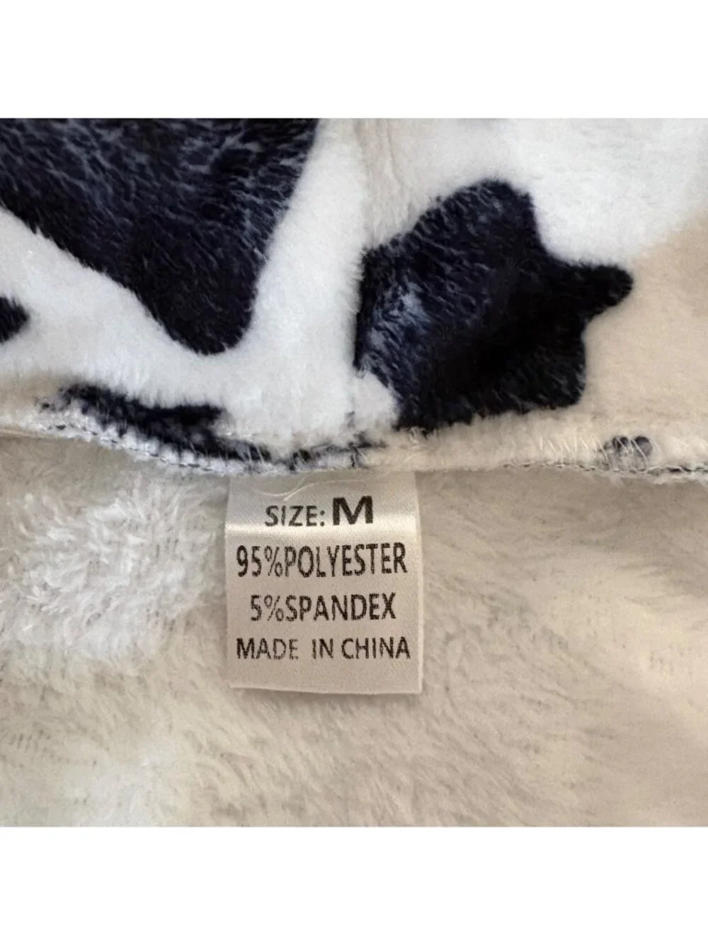 Cow Print Hooded Bathrobe Child Size Medium Pockets Belt Soft Cozy Gift NEW